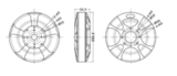 Размеры мотора Tiger Motor U8 KV100