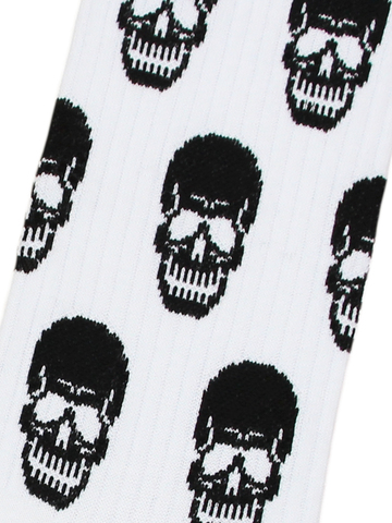 Носки с черепами белые оптом