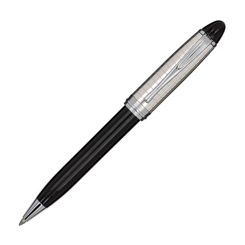 Ручка шариковая Aurora Ipsilon Quadra Silver and Resin, Silver & Black CT (AU-B34-CQN)