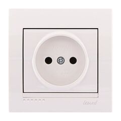 DERIY 702 0202 121 Розетка б/з керамика бел