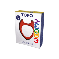 Эрекционное кольцо Toro от Wooomy красное (L)