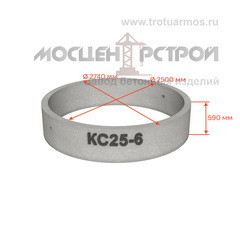 Кольцо колодезное стеновое КС25-6