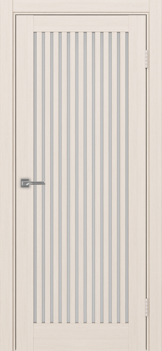 Дверь межкомнатная Оптима Порте Турин 543.2, цвет перламутровый ясень, экошпон, стекло мателюкс