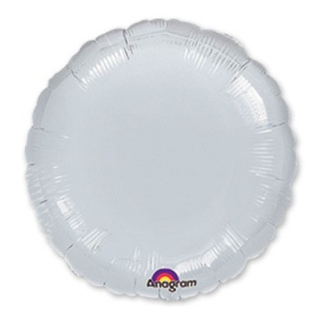 Круг Металлик, Серебро (46 см)