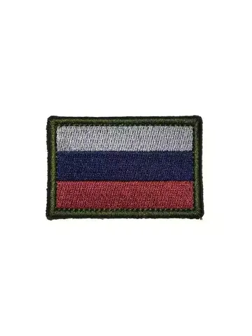 Патч Флаг Россия глухой малый