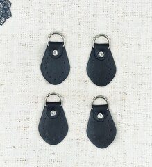 Петля пришивная для сумки, р. 6x4 см, 2 пары, чёрный