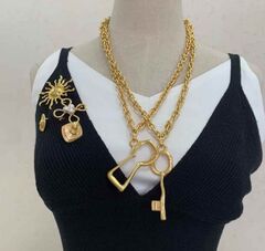 84527 - Колье ЗАМОЧНАЯ СКВАЖИНА в стилистике Schiaparelli