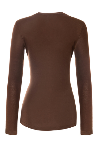 “Silhouette” Лонгслив с драпировкой на груди