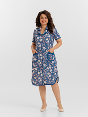 4572 Халат на пуговицах