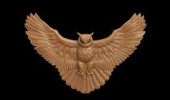 Силиконовый молд № 369 Сова в полете