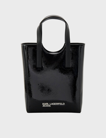 Сумка KARL LAGERFELD JEANS Metal Logo Mini Tote Shiny
