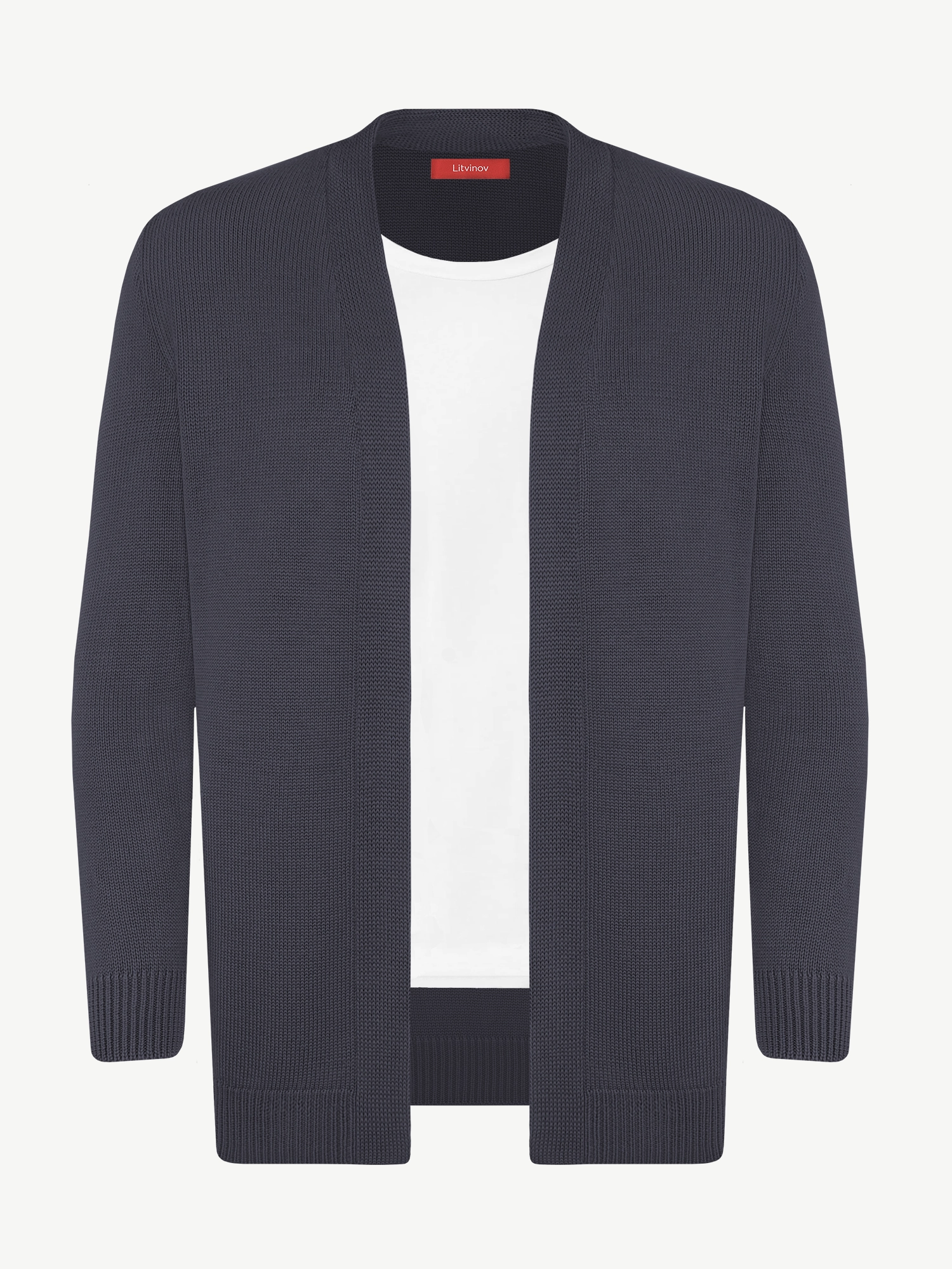 Кардиган с планкой из экохлопка