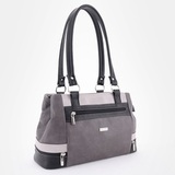 Сумка Саломея 847 мульти итальянский серо-черный