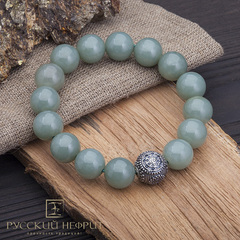 Бусина для браслетов из серебра "Колесо судьбы".