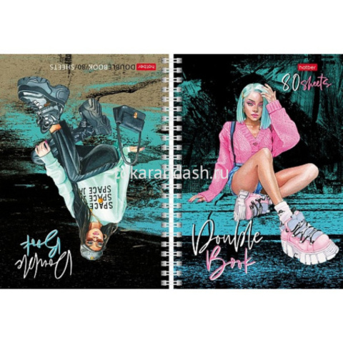 Тетрадь А5 80л клетка 