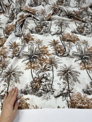 Вискоза штапель, а-ля де Жуи, коричневый