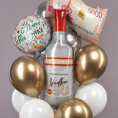 К Фигура, Фигура, Бутылка, Водка для настоящих мужчин, 37''/94 см, 1 шт.