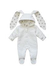 Комбинезон с ушками «Короны» (бежевые) (без утеплителя)