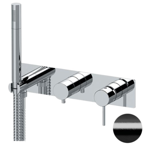 Remer X97D3WBCFP Смеситель для душа Remer X Style X97D3WBCFP, черный брашированный хром