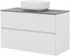 Aquanet 336551 Тумба Бруклин 102 2 ящ. цв. белый глянец (336551)