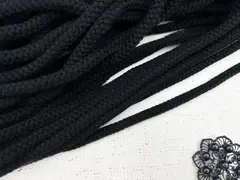 Шнур круглый полиэфир, d 9 мм, 1с-90, чёрный