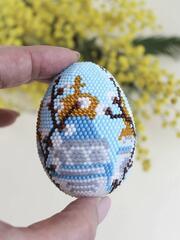 №2 Яйца пасхальные, Белые ОКРУГЛЫЕ, из пенопласта, размер 5*3,5 см, набор 20 штук.