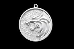 Силиконовый молд Медальон Ведьмак малый