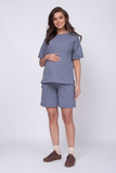 Костюм для беременных 17560 серо-голубой