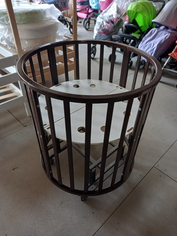 Круглая,овальная кровать-трансформер Incanto Северная Звезда 9 в 1 с маятником