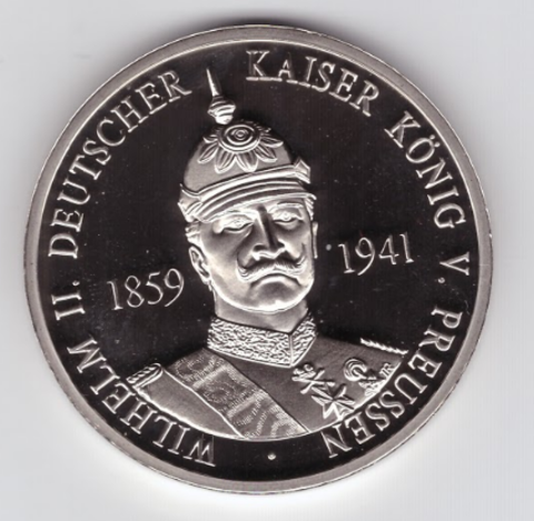 Настольная медаль "Кайзер Вильям II"