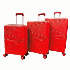 Чемодан полипропилен MIRONPAN Ярко-красный (XL) 78х52х33(+3)см/4,4 кг/120 л