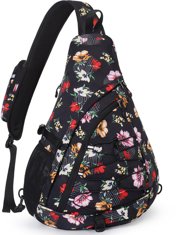 Картинка рюкзак однолямочный Nevo Rhino 9070 Flower Spring - 1