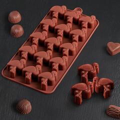 Форма для льда и шоколада 12 ячеек 20x10,5x1,5 см 
