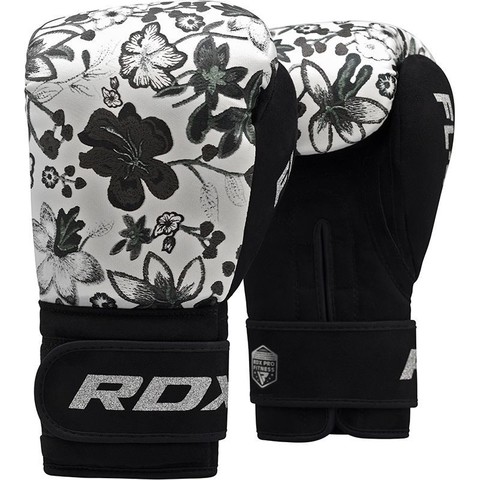 Перчатки женские для бокса RDX Boxing Gloves FL-4 Floral White