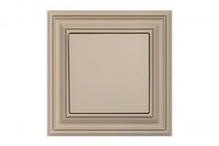 Переключатель одноклавишный  IP44 кремовый омбре LIREGUS RETRO