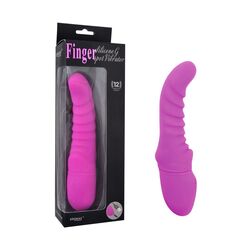 Фиолетовый вибратор Rechargeable G Curve - 20 см. - 