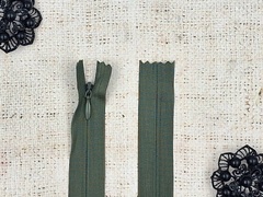 Молния потайная, L 50 см, хаки