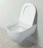 ArtCeram The One THV001 01 00 Унитаз, Artceram, The One, безободковый, тип установки-подвесной, ширина, мм-360, глубина, мм-520, высота, мм-370, форма чаши-овальная, выпуск-горизонтальный, без декора, материал-санфаянс, сиденье-необходимо заказать, к