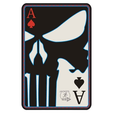 JTG 3D Patch Punisher Ace of Spades fullcolor