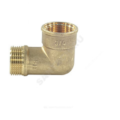 Угольник латунь переходной Ду 15 (1/2") ВР/НР VALFEX VF.092.L.012