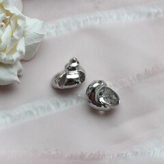 Подвеска Ракушка 15*18 мм, родий П566