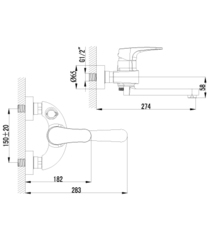 Смеситель для ванны с поворотным изливом LEMARK SHIFT – LM4314C