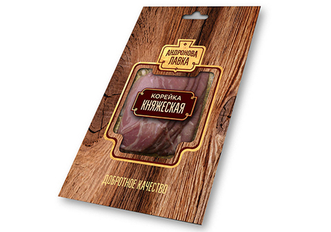 Корейка сырокопченая "Княжеская" нарезка, 100г