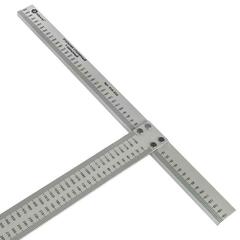 Угольник КОБАЛЬТ столярный Т-образный 1200*560 мм, толщина 4,7 мм, алюминиевый, анодированное покрытие (916-554)