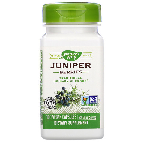 Nature's Way, Juniper Berries, 850 mg, 100 Vegan Capsules