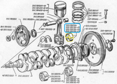 ВКЛАДЫШИ ШАТУННЫЕ 0,25 CHANCE 1,3, SENS, ТАВРИЯ ZAZ (MFPB)
