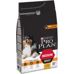 Pro plan корм сухой для взрослых собак, средних пород курица