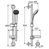 Душевой гарнитур 60,9 см Ideal Standard IdealRain B9501AA