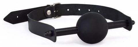 Черный кляп с шариком-трензелем - Sitabella BDSM accessories 3396-1