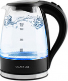 Чайник электрический Galaxy Line GL 0552 1.7л. 2200Вт черный корпус: стекло/пластик (ГЛ0552Л)